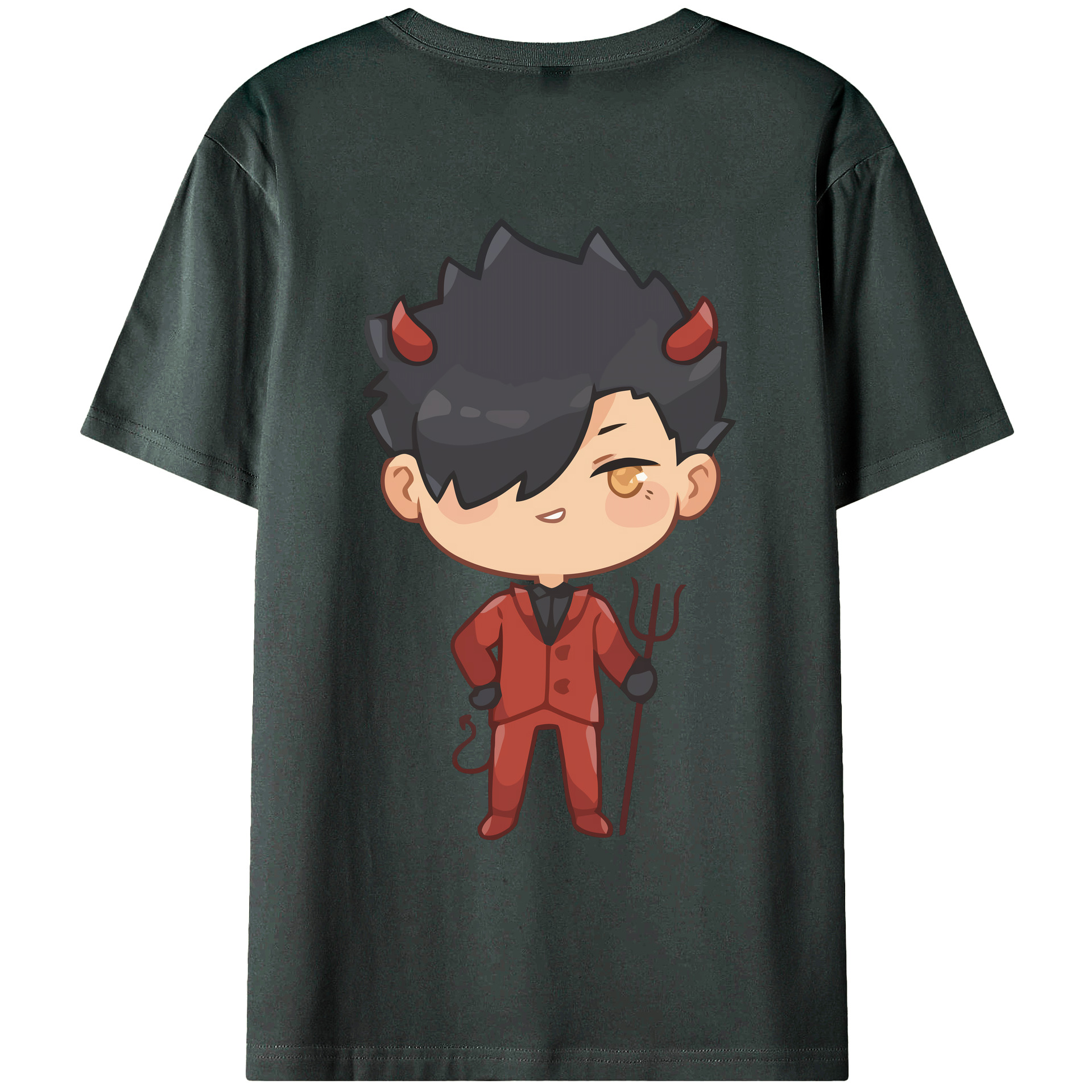（画像用） ハイキュー!! Haikyu!! 綿100％ メンズ半袖Tシャツ（バックプリント） 通気性
